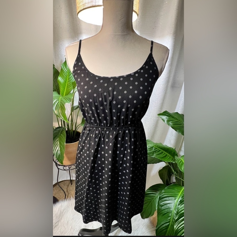 GAP Black and White Polka Dot , Spaghetti Strap Mini Dress